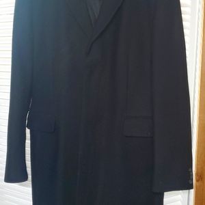 Men's express Wool coat. Black, size L.